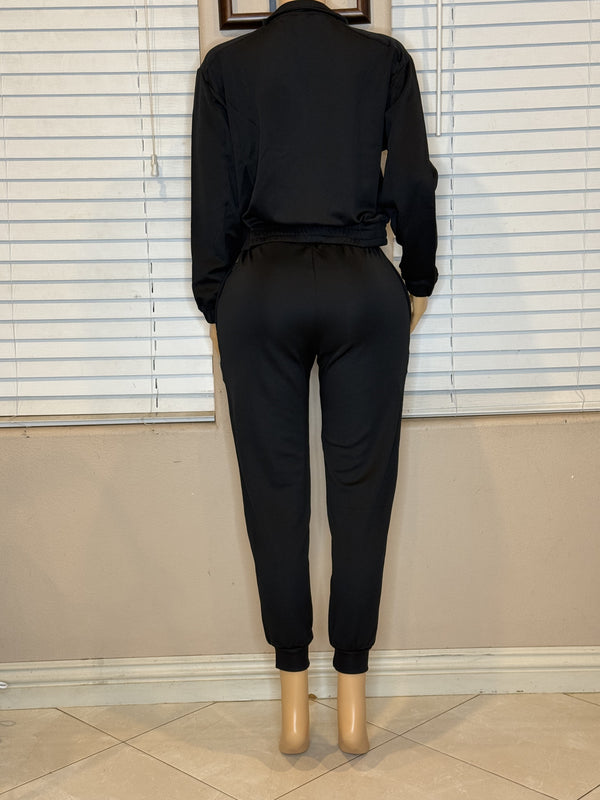 BLACK JOGGER SET