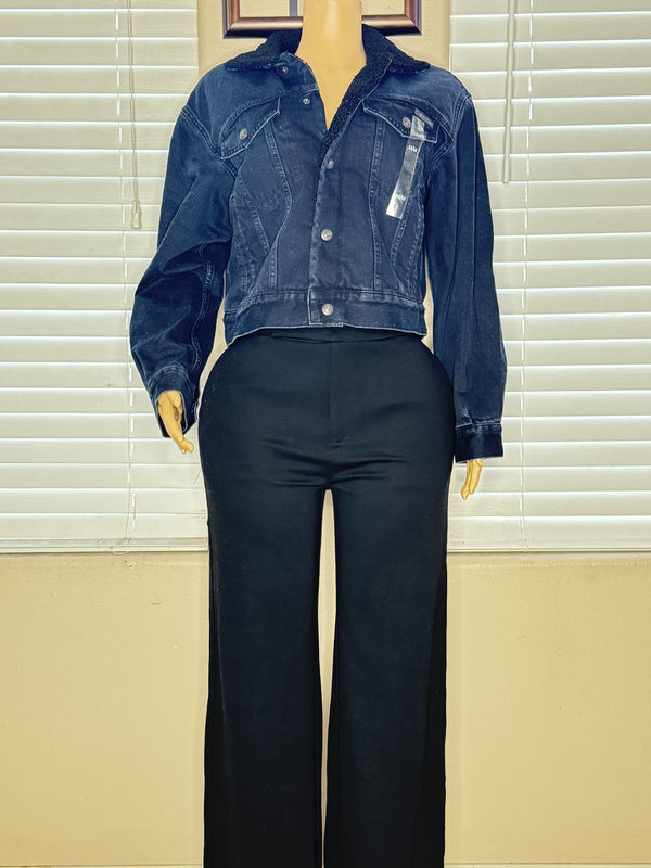 SHERPA DENIM BLUE JACKET