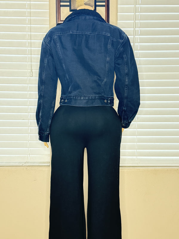SHERPA DENIM BLUE JACKET