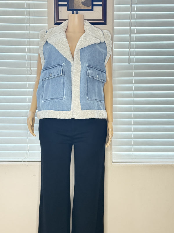 SHERPA DENIM VEST